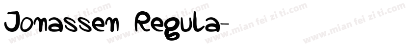 Jonassen Regula字体转换
